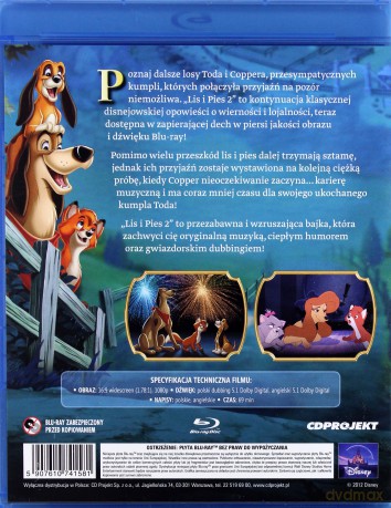 Lis i Pies 2 (Disney) [Blu-Ray]