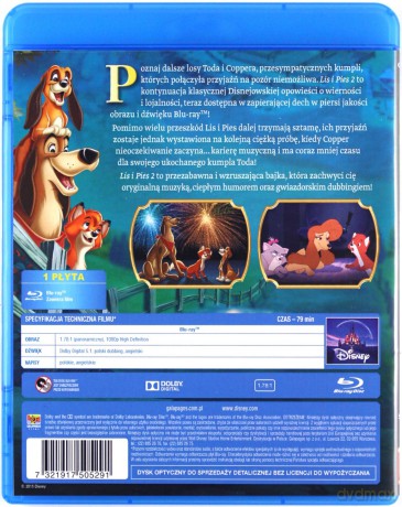 Lis i Pies 2 (Disney) [Blu-Ray]