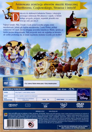 Miki, Donald, Goofy Trzej Muszkieterowie (Disney) [DVD]
