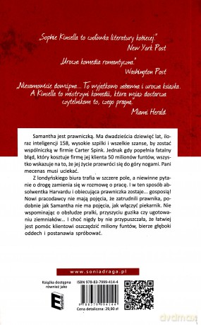Pani mecenas ucieka - Sophie Kinsella [KSIĄŻKA]