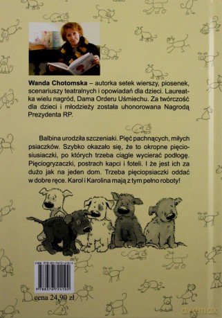 Pięciopsiaczki - Wanda Chotomska (twarda) [KSIĄŻKA]+[CD]