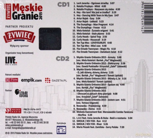 Męskie Granie 2015 [2CD]