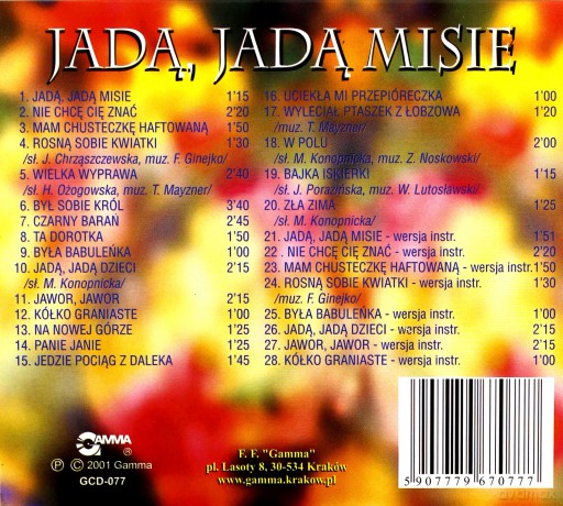 Jadą, Jadą Misie [CD]