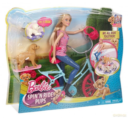 BARBIE Na rowerze z pieskami