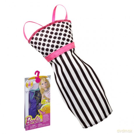 BARBIE Sukienka biało czarna