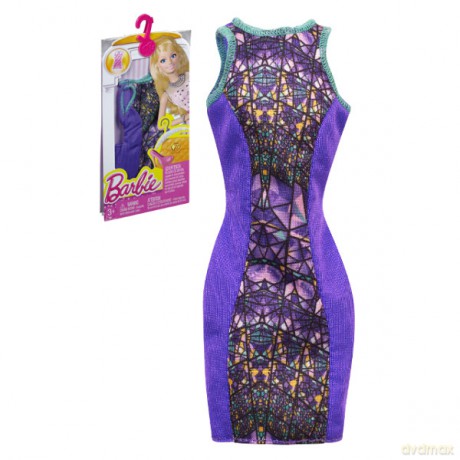 BARBIE Sukienka różowa z żółtym wzorem