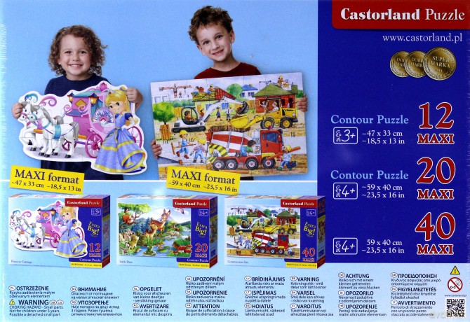 CASTOR 12 el. MAXI Słonie [PUZZLE]