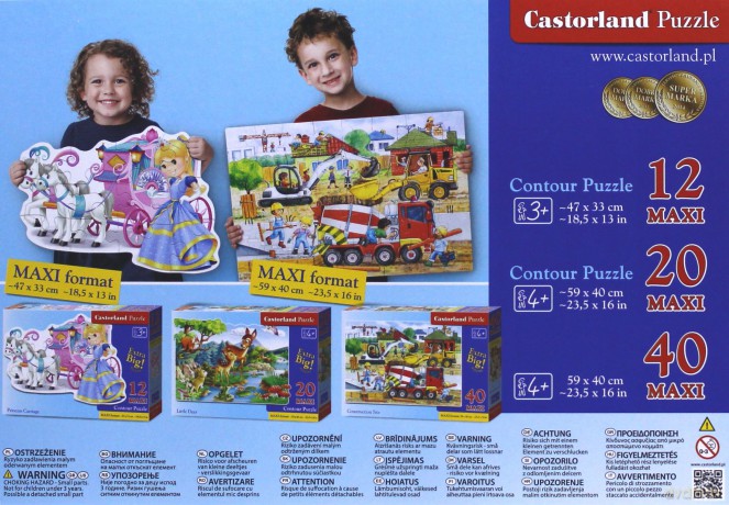 CASTOR 20 el. MAXI Afrykańskie zwierzęta [PUZZLE]