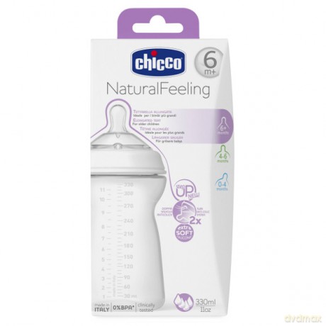 CHICCO Butelka 330 ml, przepływ szybki