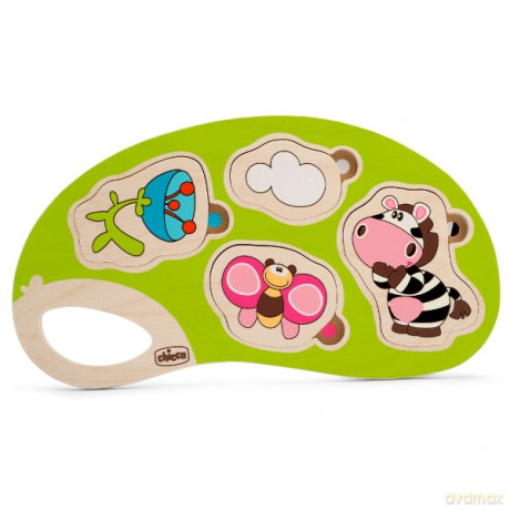 CHICCO Drewniane puzzle safari [PUZZLE]