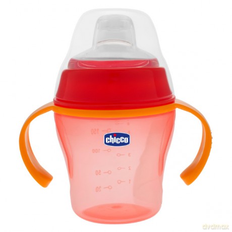 CHICCO Kubek niekapek Soft bordowy