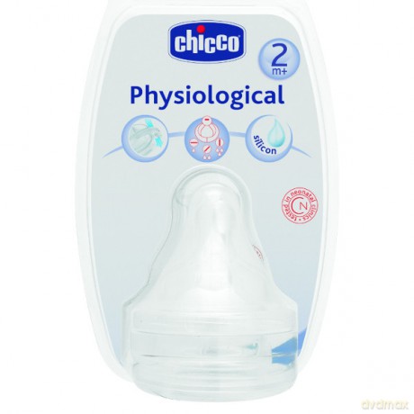 CHICCO Smoczek na butelkę, trójprzepływowy
