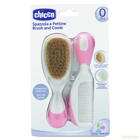 CHICCO Szczotka grzebyk różowy
