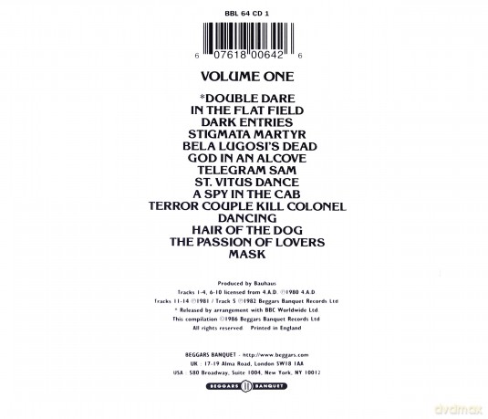 Bauhaus: 1979-1983 Volume One [CD]