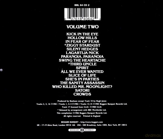 Bauhaus: 1979-1983 Volume Two [CD]