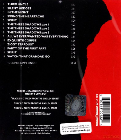 Bauhaus: The Sky's Gone Out [CD]