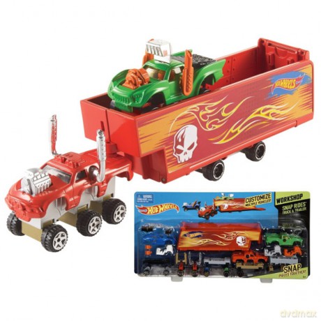HOT WHEELS Ciężarowka z przyczepą [MODELARSTWO]