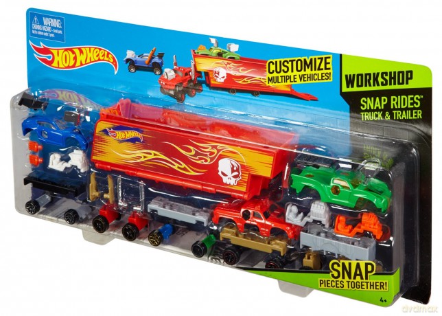 HOT WHEELS Ciężarowka z przyczepą [MODELARSTWO]