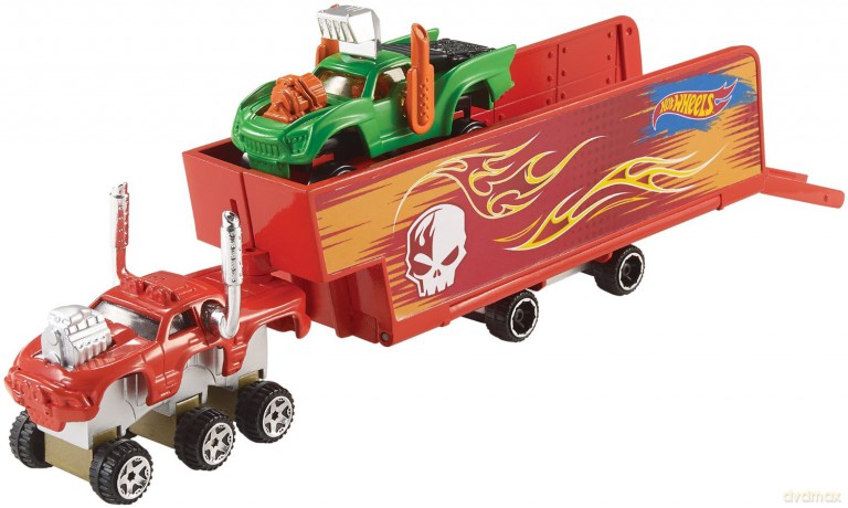 HOT WHEELS Ciężarowka z przyczepą [MODELARSTWO]
