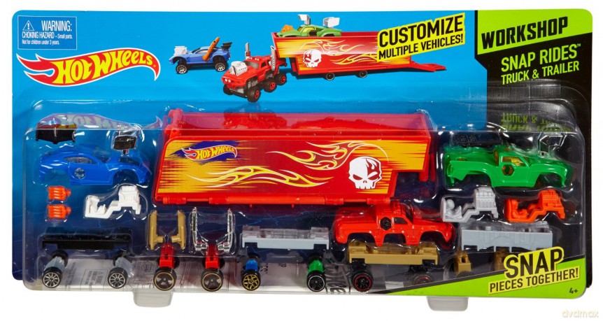 HOT WHEELS Ciężarowka z przyczepą [MODELARSTWO]