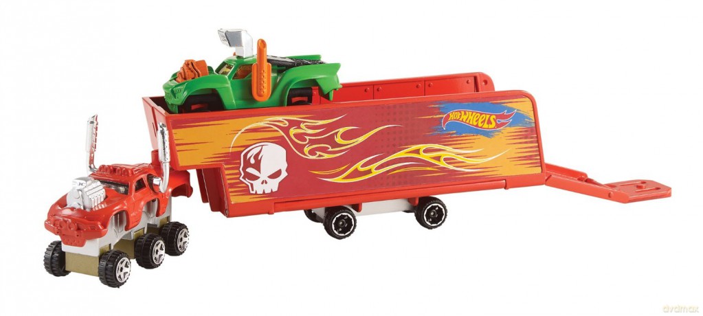 HOT WHEELS Ciężarowka z przyczepą [MODELARSTWO]
