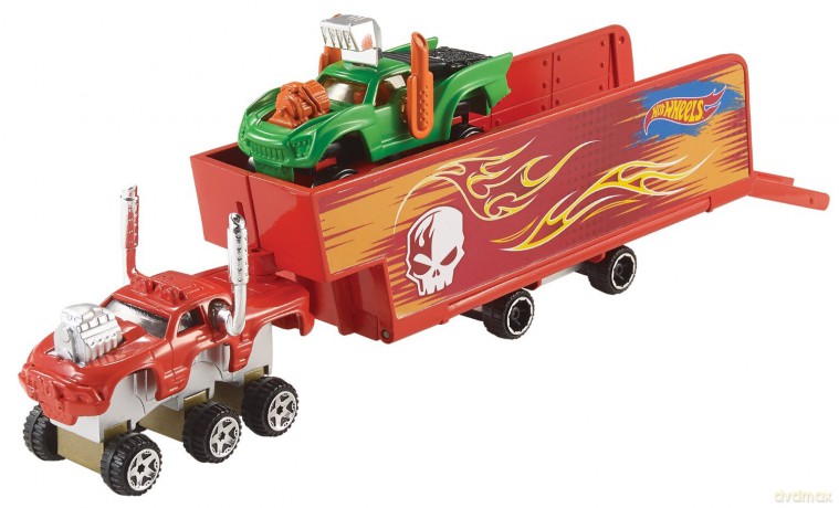 HOT WHEELS Ciężarowka z przyczepą [MODELARSTWO]