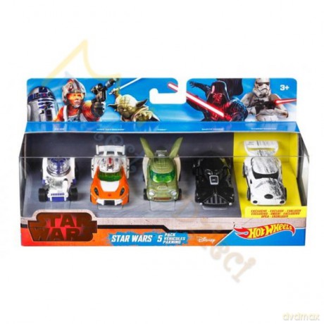 HOT WHEELS Gwiezdne Wojny Pięciopak pojazdów (Star Wars) [MODELARSTWO]