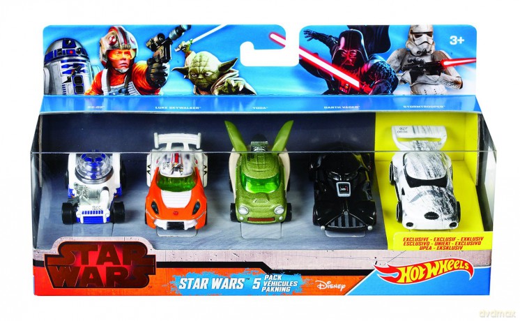 HOT WHEELS Gwiezdne Wojny Pięciopak pojazdów (Star Wars) [MODELARSTWO]