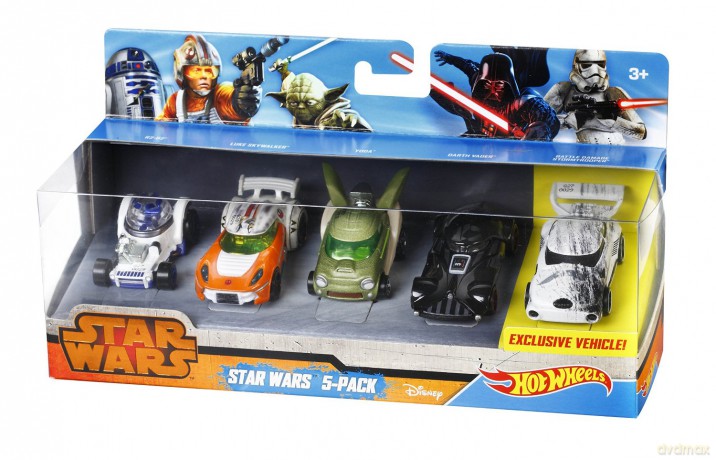 HOT WHEELS Gwiezdne Wojny Pięciopak pojazdów (Star Wars) [MODELARSTWO]