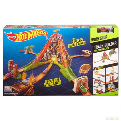 HOT WHEELS Wyścigowy wulkan