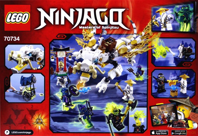 LEGO Smok mistrza Wu (70734) [KLOCKI]