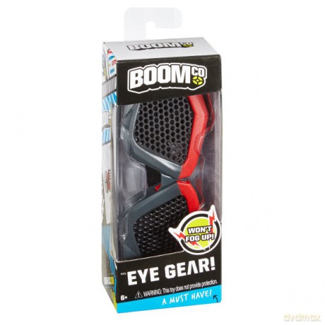 MATTEL BoomCo Okulary ochronne, czerwone