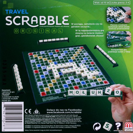 MATTEL Gra Scrabble Travel [GRA]