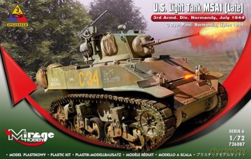 MIRAGE U.S. Light Tank M5A1 (late) [MODELARSTWO]