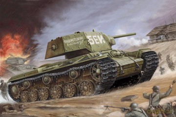 TRUMPETER Soviet KV1s Ehkranami [MODELARSTWO]
