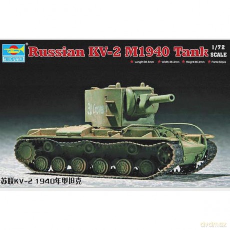 TRUMPETER Soviet KV2 M1940 Tank [MODELARSTWO]