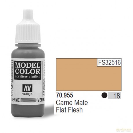 VALLEJO Farba Nr 18 Flat Flesh Matt 17 ml [MODELARSTWO]