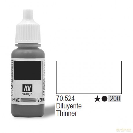 VALLEJO Lakier Nr 200 Thinner 17 ml [MODELARSTWO]