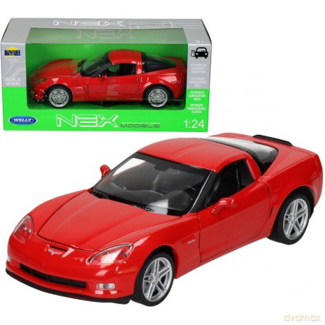 WELLY Chevrolet Corvette Z06, czerwony [MODELARSTWO]