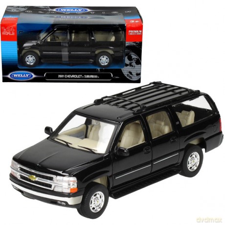 WELLY Chevrolet Suburban, czarny [MODELARSTWO]