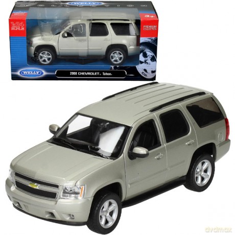 WELLY Chevrolet Tahoe, srebrny [MODELARSTWO]
