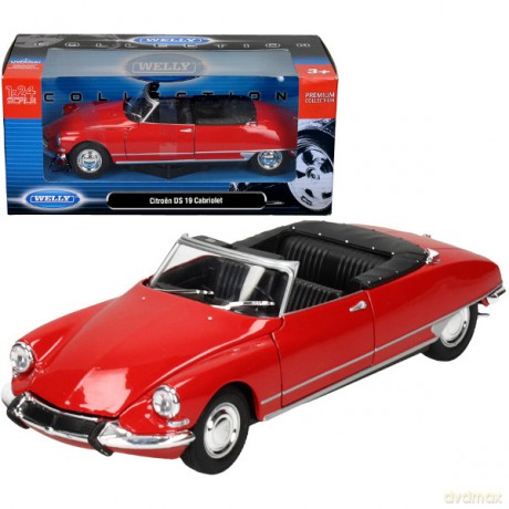 WELLY Citroen DS19, czerwony [MODELARSTWO]