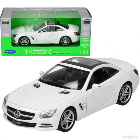 WELLY Mercedes Benz SL500, biały [MODELARSTWO]