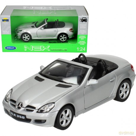 WELLY Mercedes SLK 350 Conv., srebrny [MODELARSTWO]