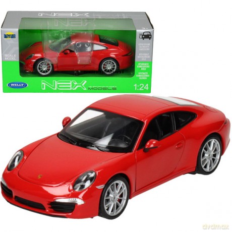 WELLY Porsche 911 Carrera S, czerwone [MODELARSTWO]