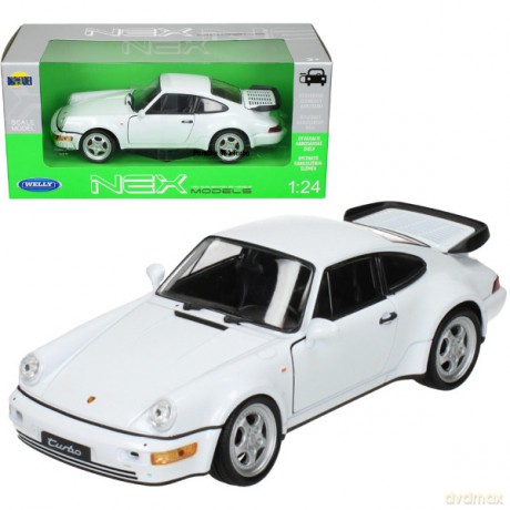 WELLY Porsche 964 Turbo, białe [MODELARSTWO]