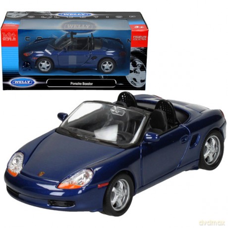 WELLY Porsche Boxter Cabrio, niebieskie [MODELARSTWO]