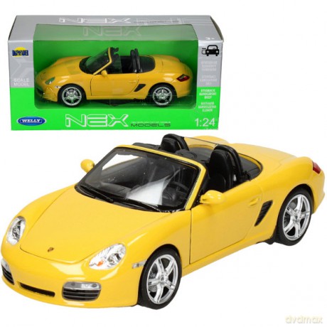 WELLY Porsche Boxter S, żółte [MODELARSTWO]