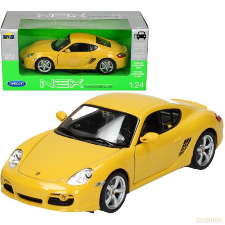 WELLY Porsche Cayman, żółte [MODELARSTWO]
