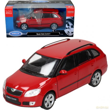WELLY Skoda Fabia Combi II, czerwona [MODELARSTWO]